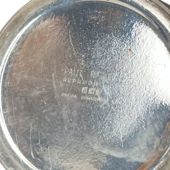 Vintage Oneida Community Paul Revere Reproduction Silverplate Coffee Pot – Pinea - Picture 6 of 10